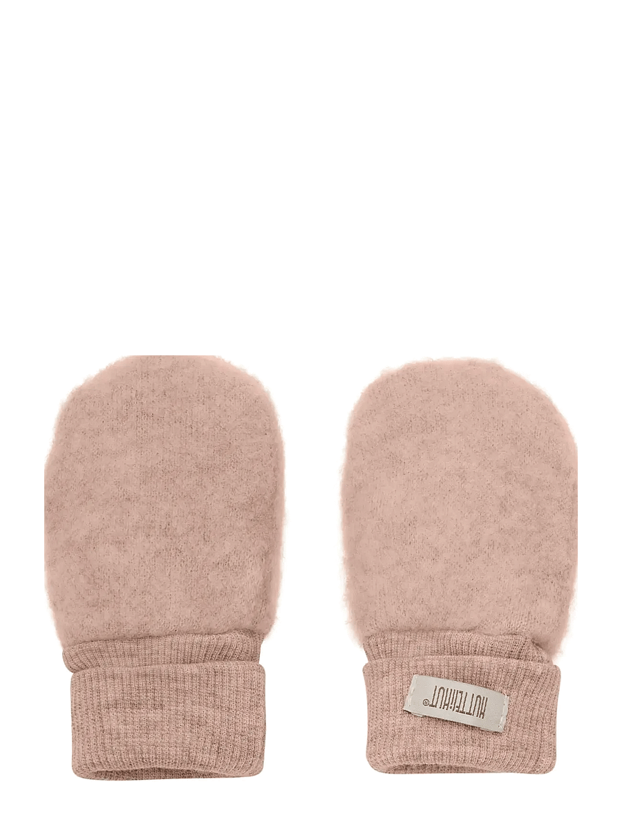 Huttelihut - Mittens Wool Fleece - handskar - mahogany rose - 0