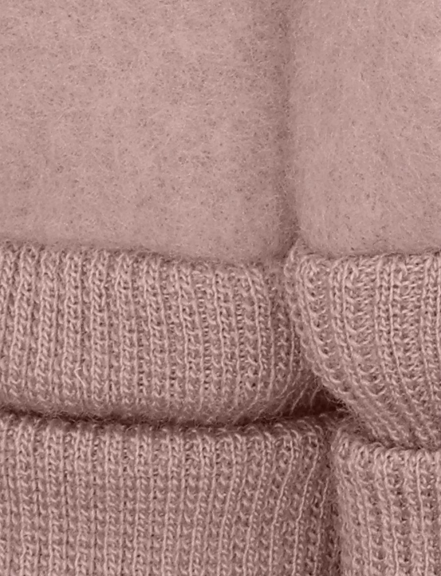 Huttelihut - Mittens Wool Fleece - handskar - mahogany rose - 3