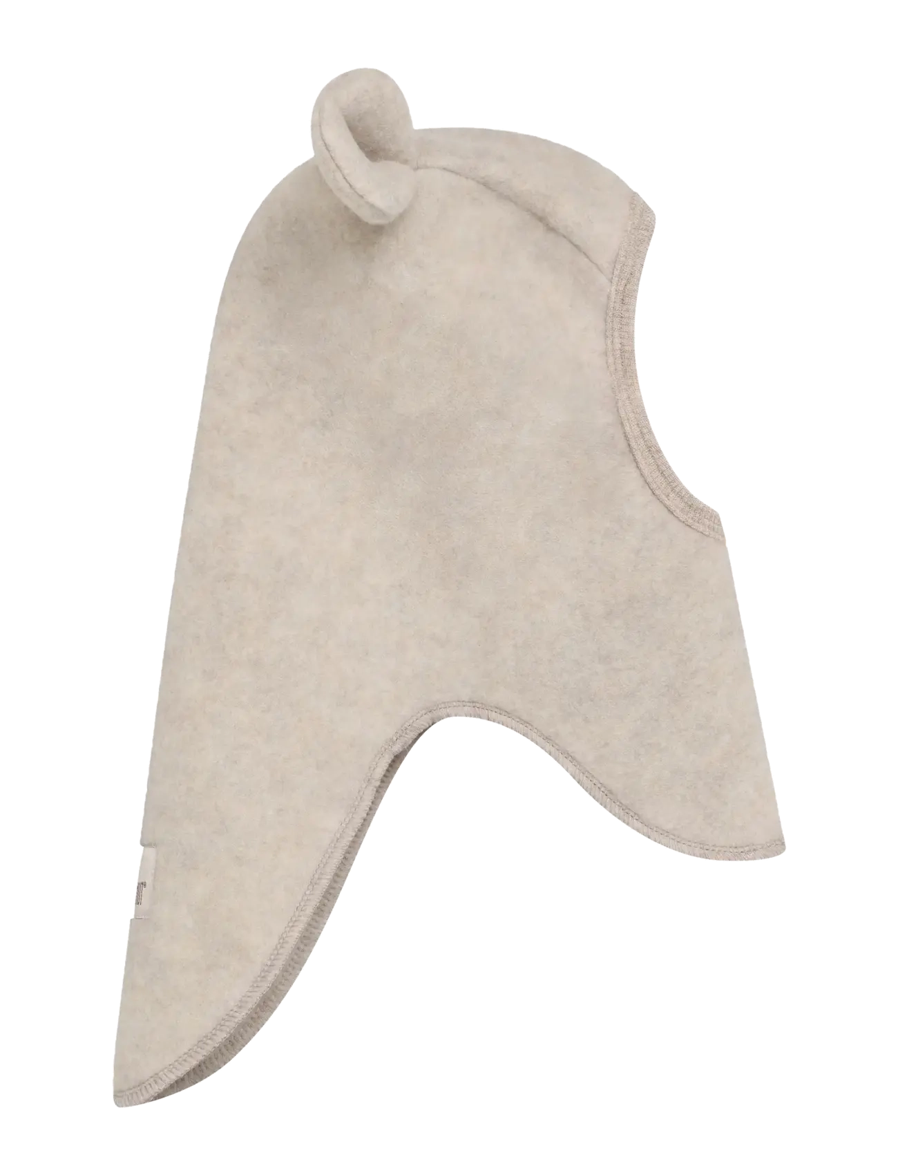 Balaclava Ears Wool Fleece - CAMEL MELANGE
