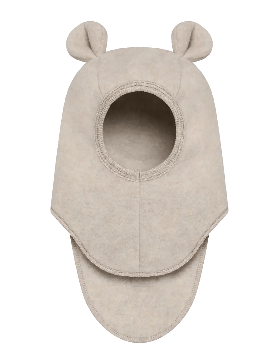 Huttelihut - Balaclava Ears Wool Fleece - vinteraccessoarer - camel melange - 1