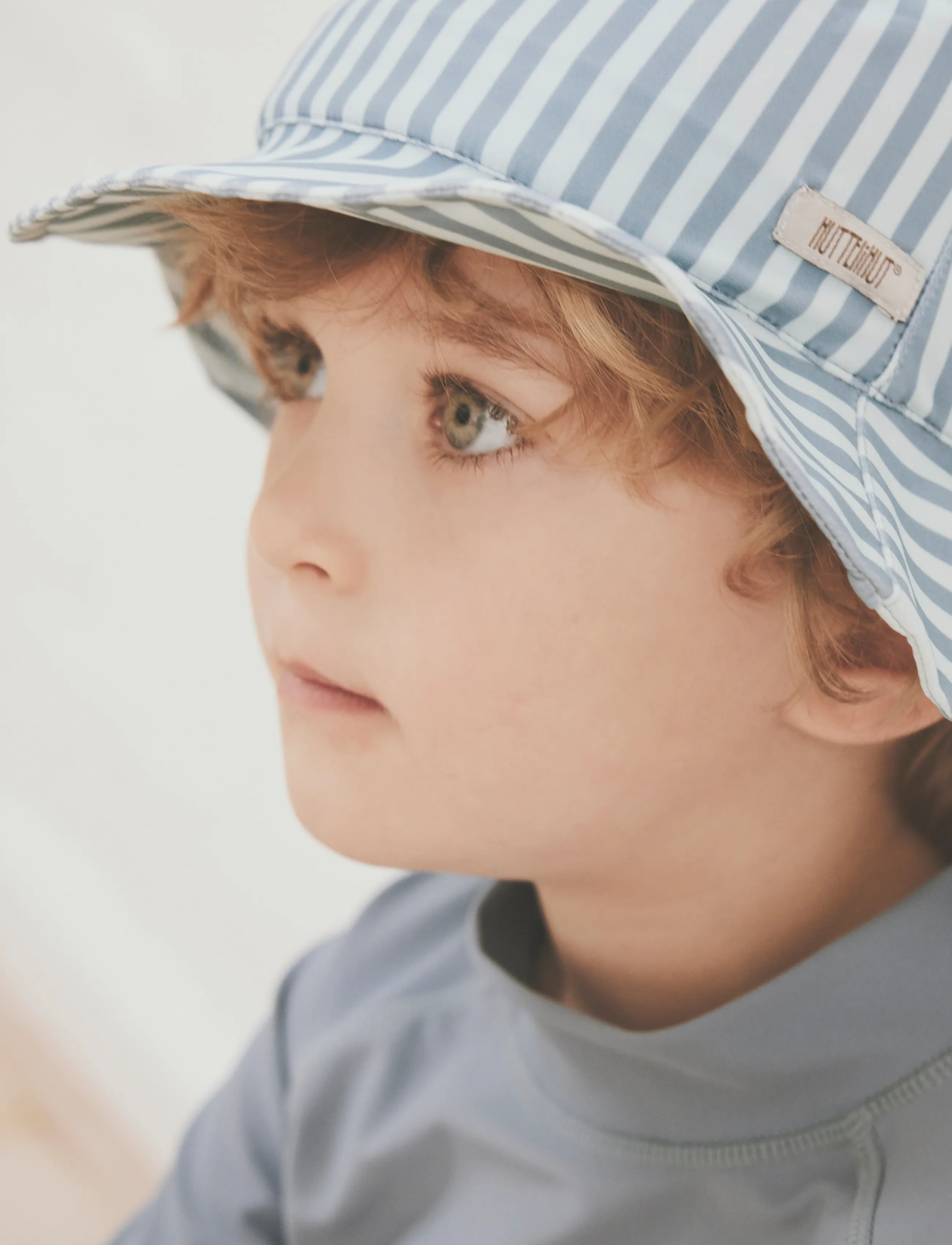 Huttelihut Bucket Sun Hat Upf 60+, 50 /24M, Hats, Blau - Kinder