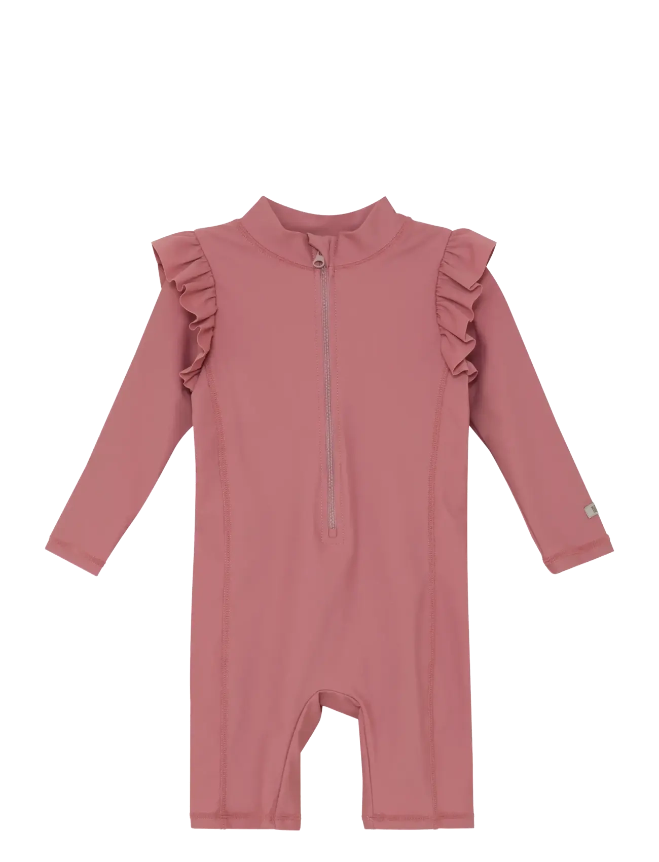 Huttelihut Swim Suit LS Solid - UPF 60+ - Badkläder - ASH ROSE / pink/rose