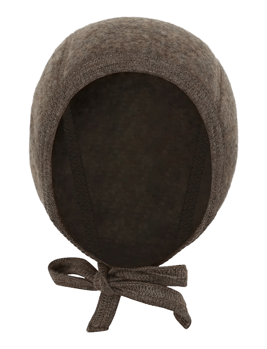 Huttelihut - Bonnet Wool Fleece - beebimütsid - brown melange - 1