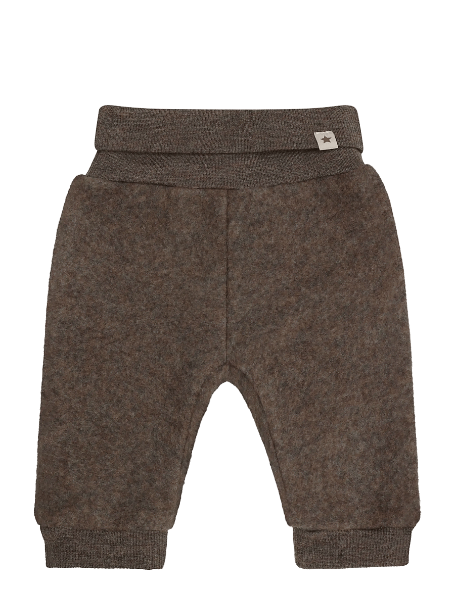 Huttelihut - Pants Wool Fleece - jogginghosen - brown melange - 0
