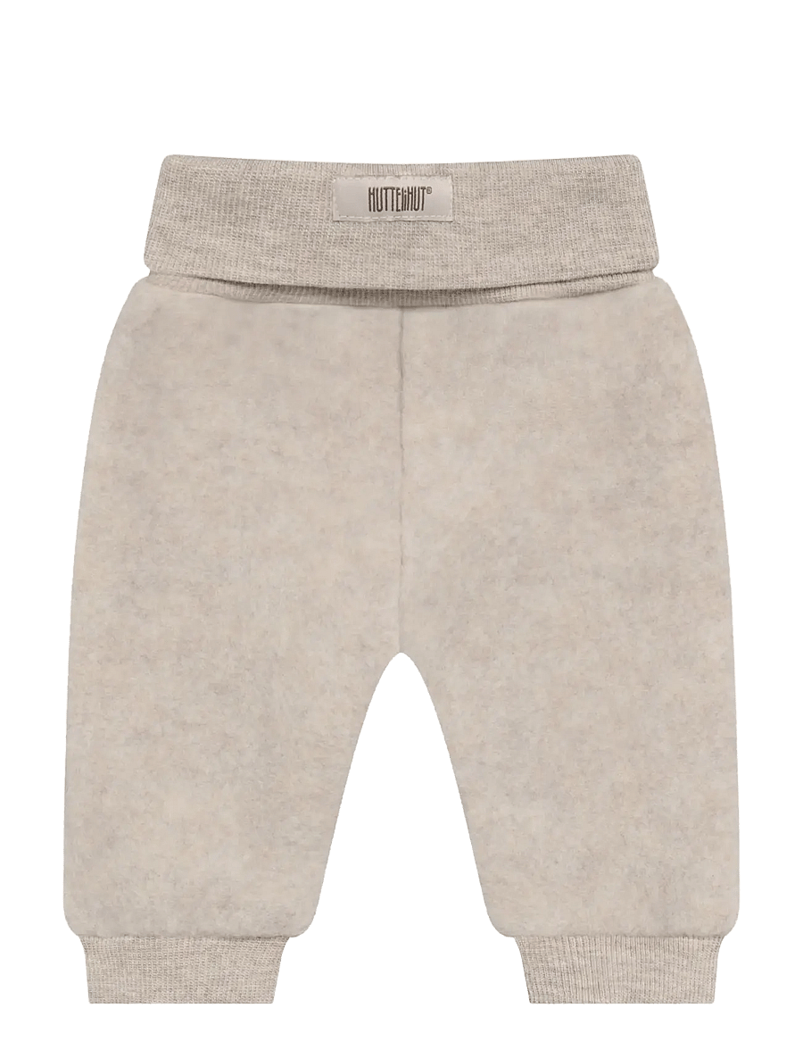 Huttelihut - Pants Wool Fleece - dressipüksid - camel melange - 1