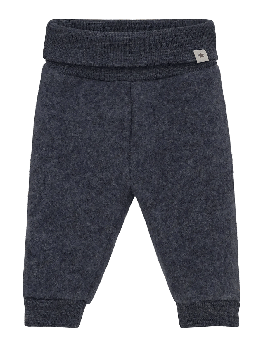 Huttelihut - Pants Wool Fleece - dressipüksid - ombre blue melange - 0
