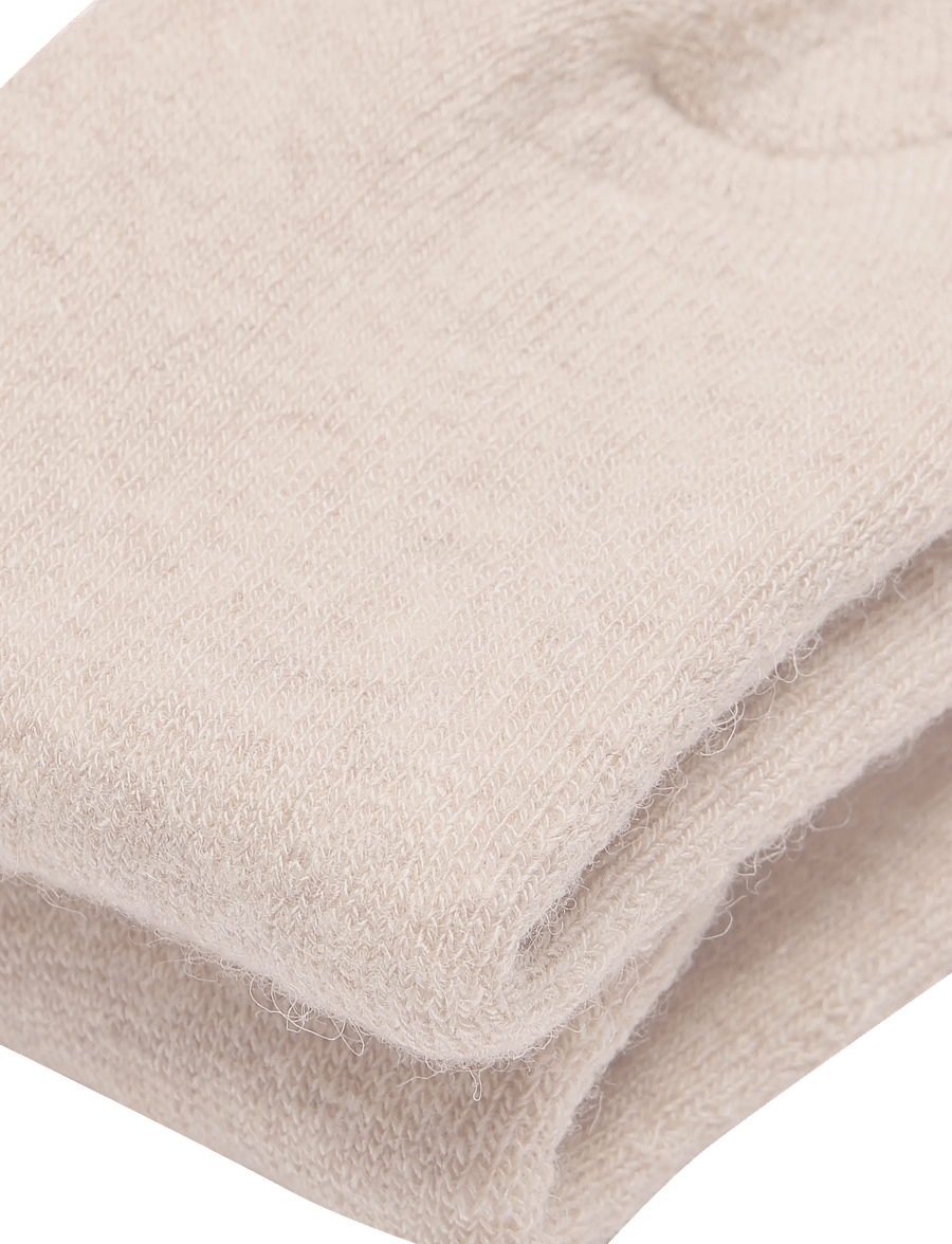 Huttelihut - Wool Terry Socks 2-Pack - babysokker - camel melange - 3
