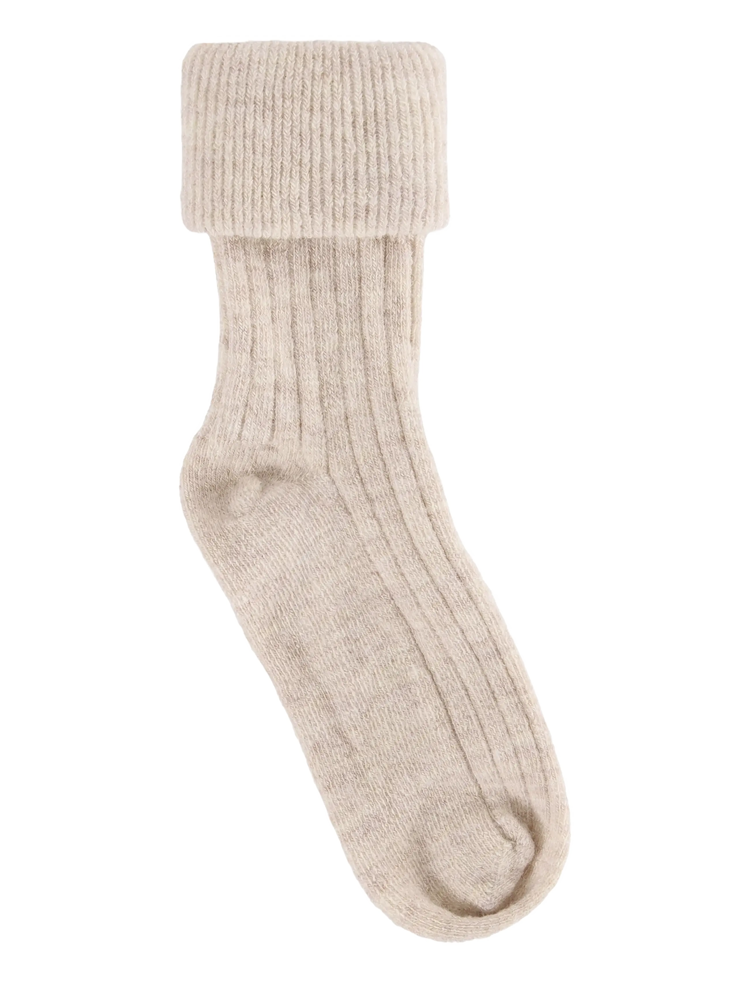 Huttelihut - Wool Rib Socks 2-Pack - baby socks - camel melange - 1