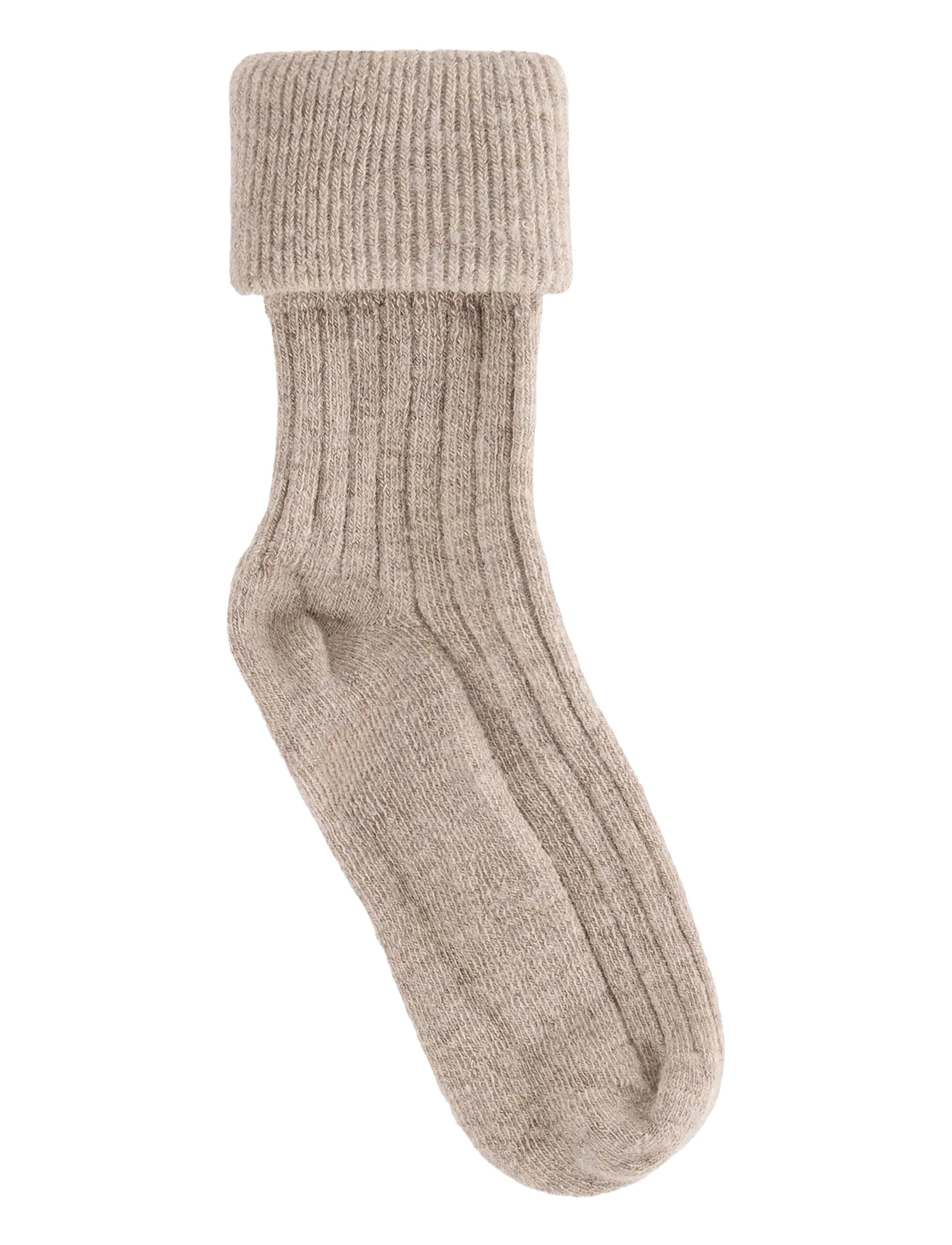 Huttelihut - Wool Rib Socks 2-Pack - baby socks - camel melange - 2
