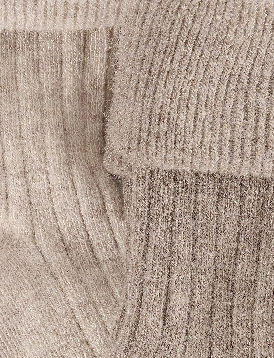 Huttelihut - Wool Rib Socks 2-Pack - baby-socken - camel melange - 3