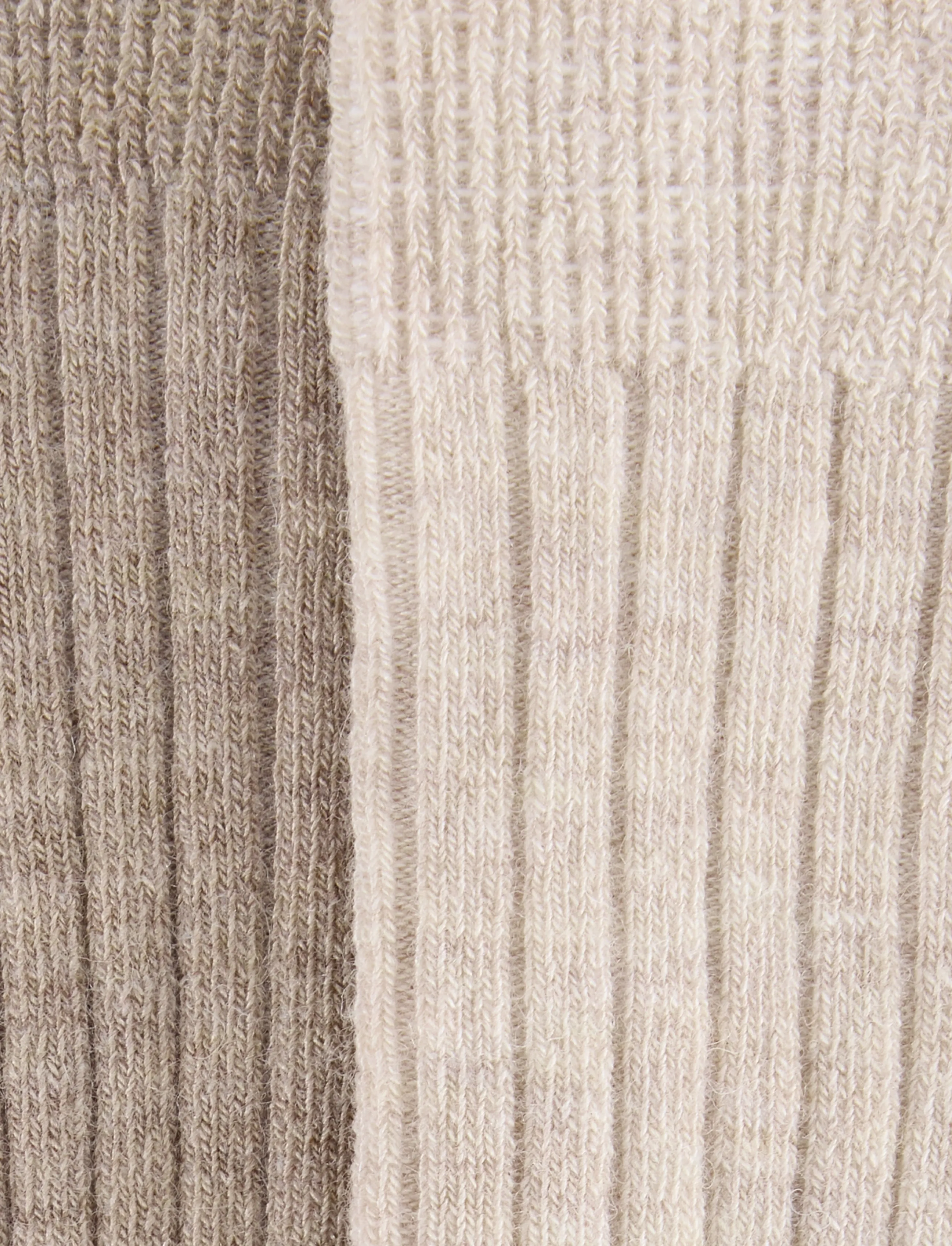 Huttelihut - Wool Rib Socks 2-Pack - baby socks - camel melange - 3