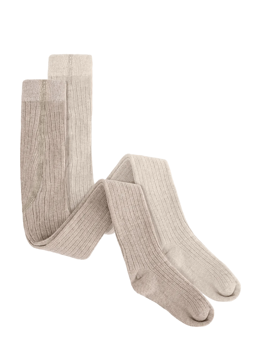 Huttelihut - Wool Rib Stockings 2-Pack - strumpfhosen - camel melange - 0