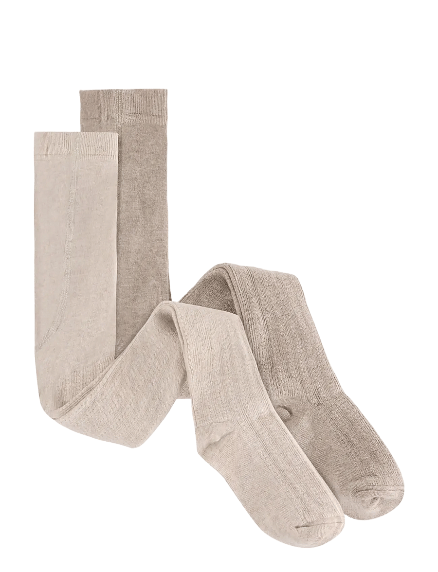 Huttelihut - Wool Stockings 2-Pack - strumpfhosen - camel melange - 0