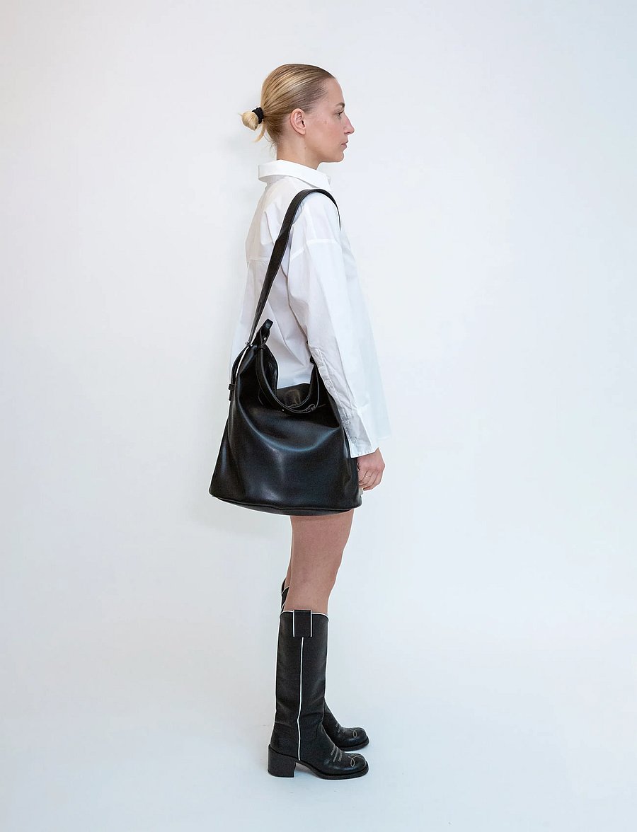 HVISK - EMMETT SOFT STRUCTURE - tote bags - black - 5