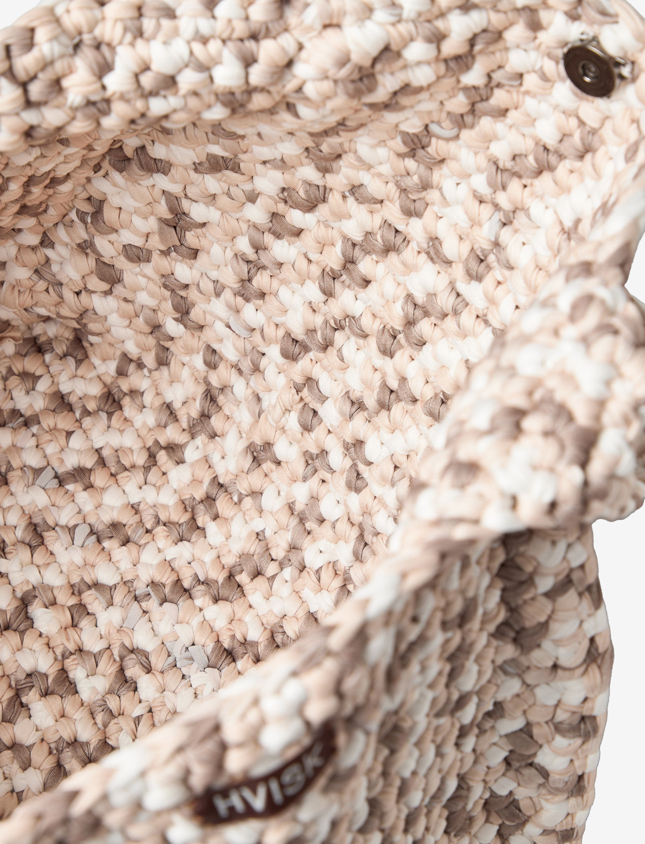 HVISK - SETLE CROCHET - tote bags - multi cream - 3