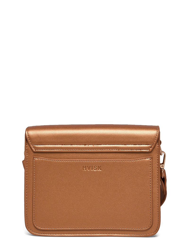 HVISK - CAYMAN POCKET SHINY STRUCTURE - crossbody bags - royal orange - 1