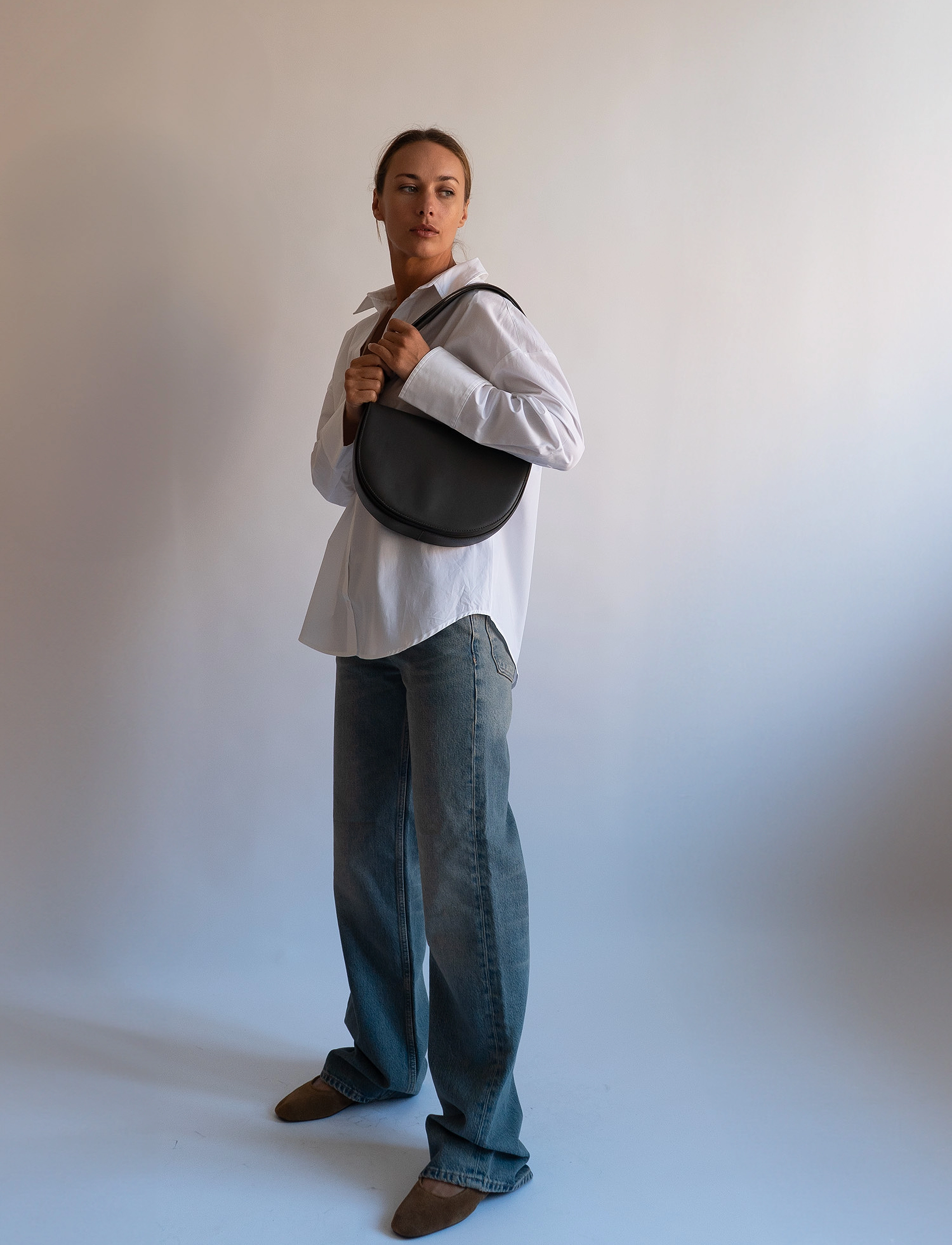 HVISK Cliff Soft Structure, One Size, Bags, Grau - Top Handle Frauen