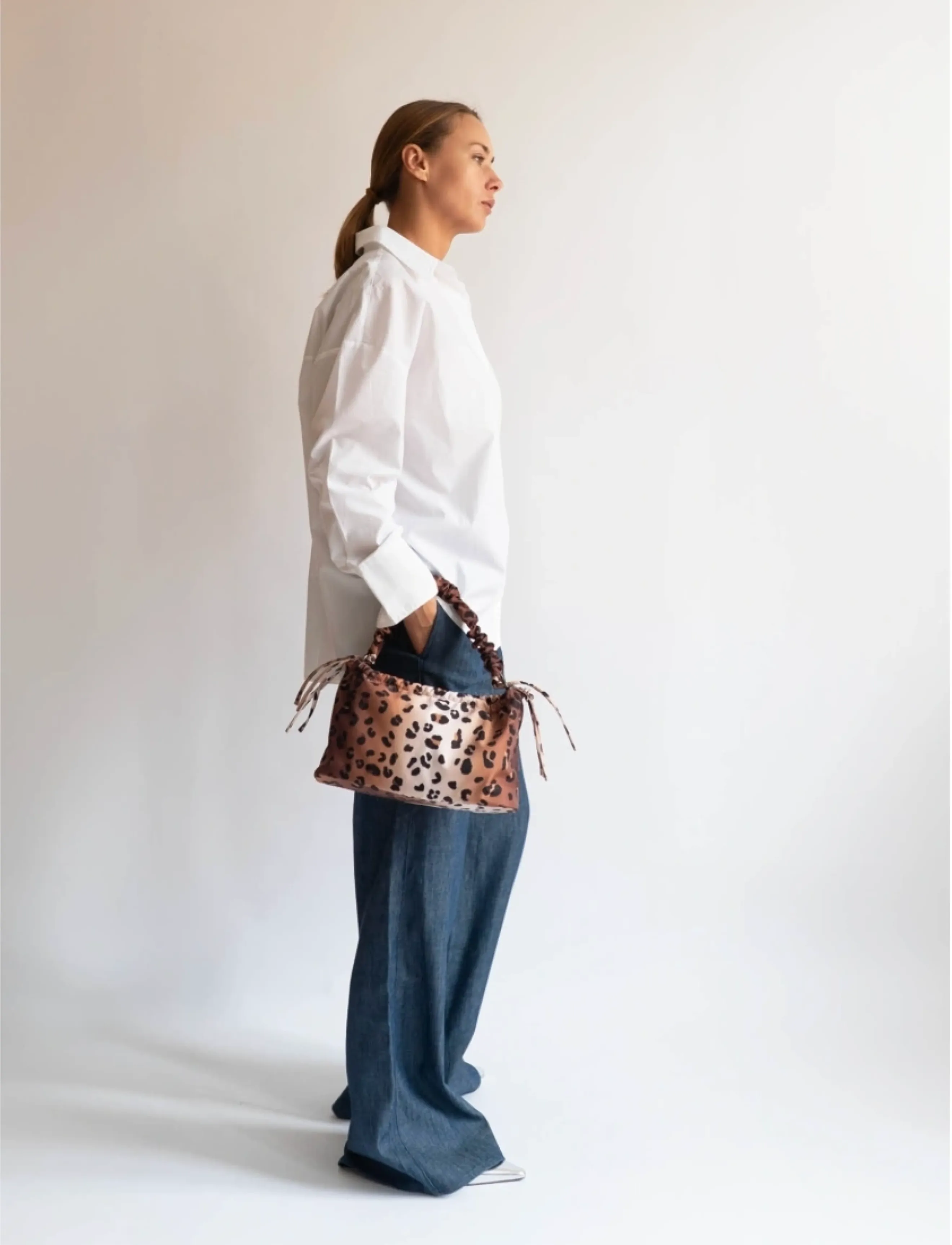 HVISK - ARCADIA TWILL PRINT - top handle tasker - leopard - 3