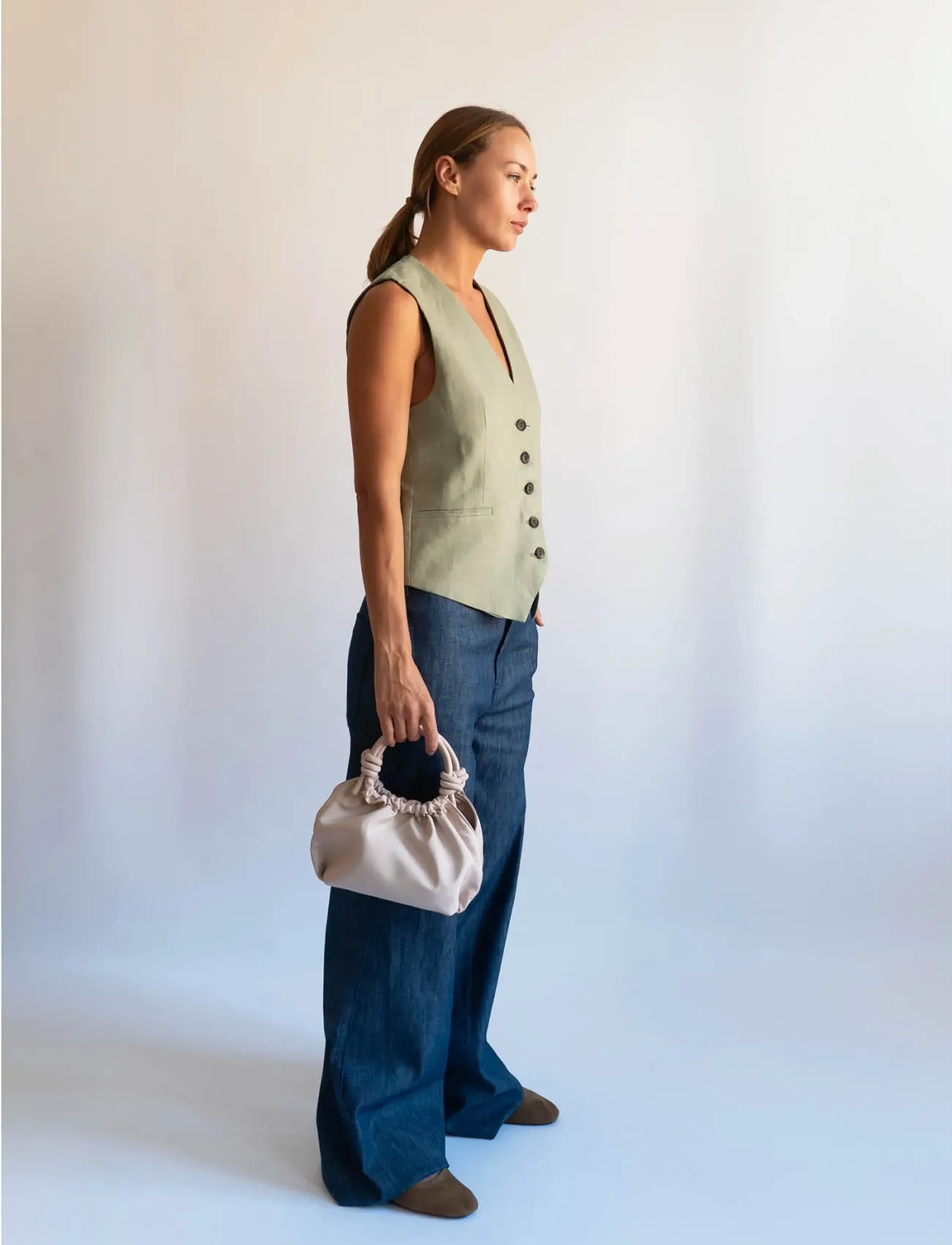 HVISK - JOLLY MATTE TWILL - light taupe - 4