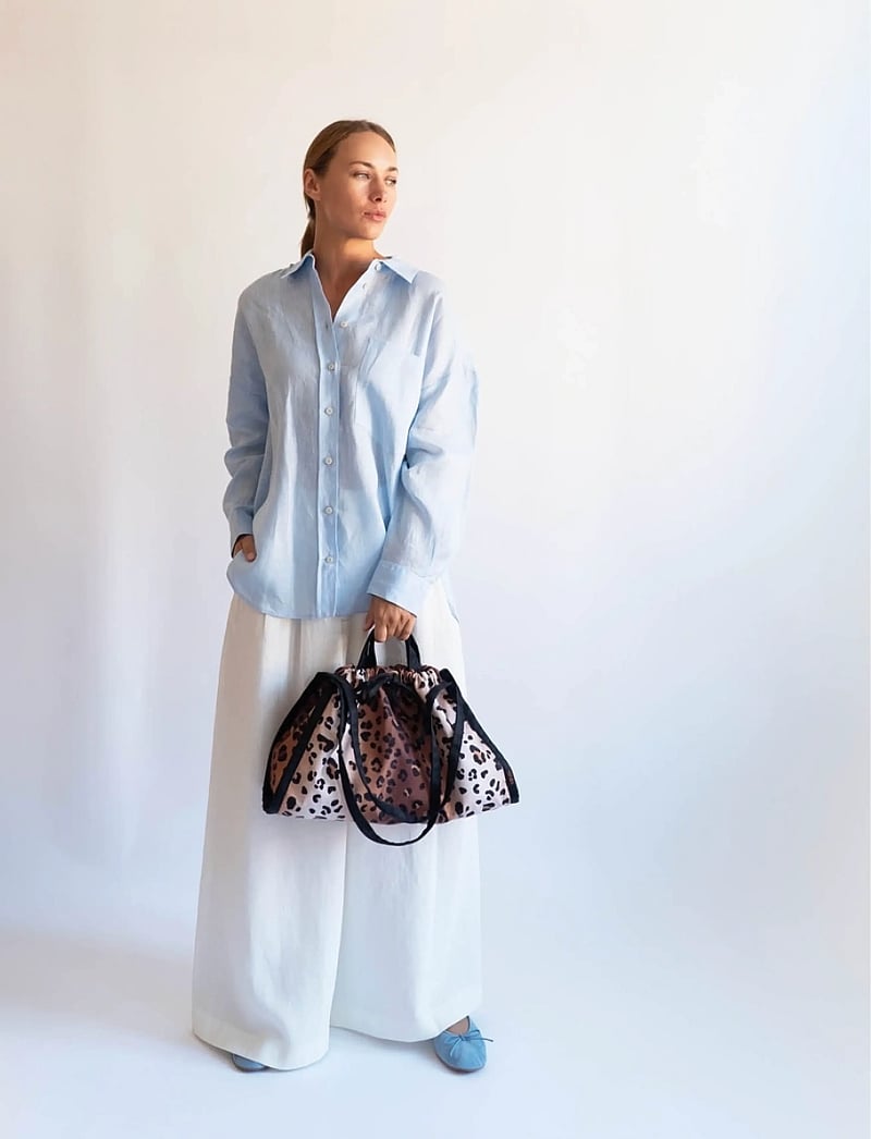 HVISK - SAGE MEDIUM TWILL PRINT - shoppers - leopard - 0