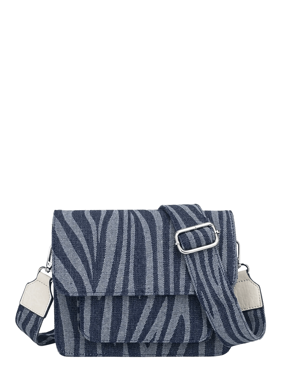 HVISK - CAYMAN POCKET DENIM - umhängetaschen - navy zebra - 1