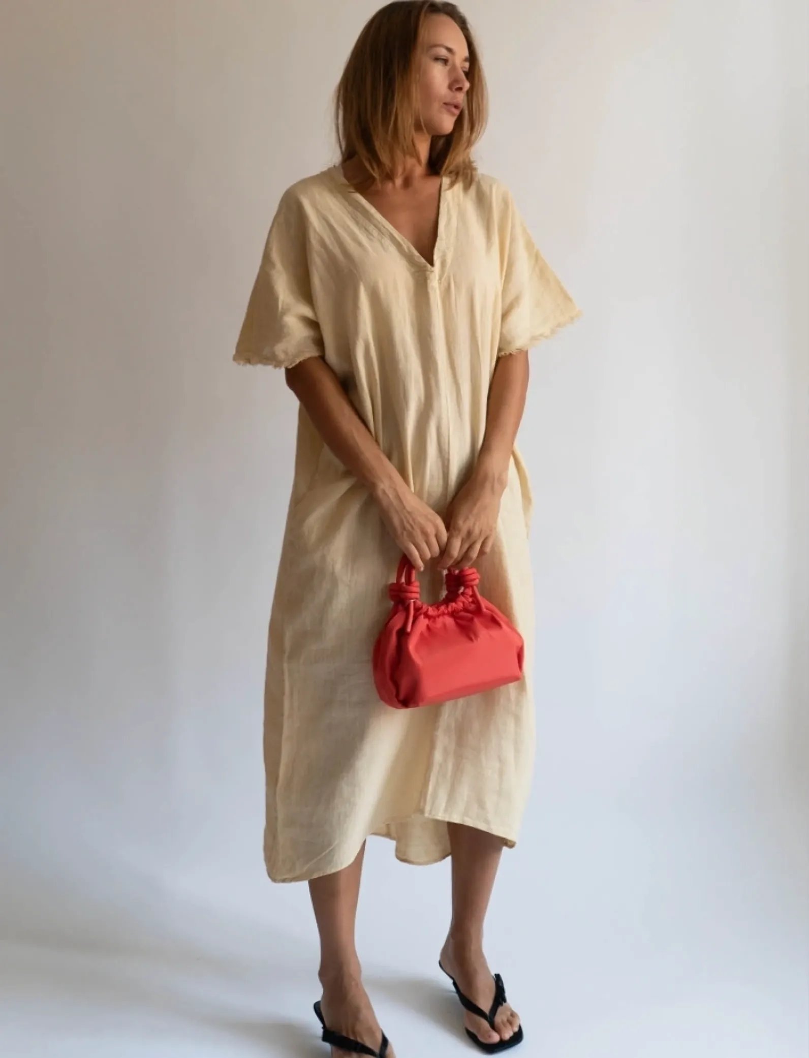 HVISK - JOLLY MATTE TWILL - red coral - 2