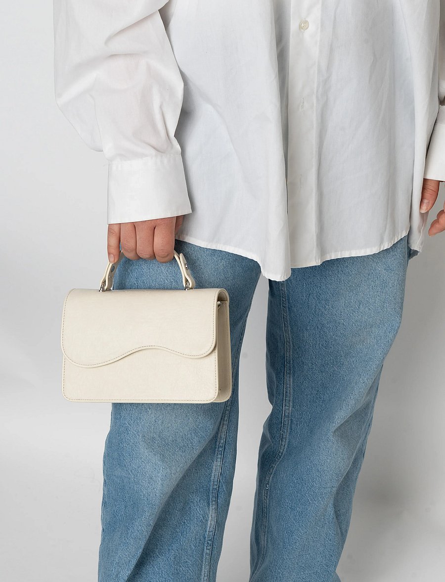 HVISK - CRANE SOFT STRUCTURE - schultertaschen - white sand - 0