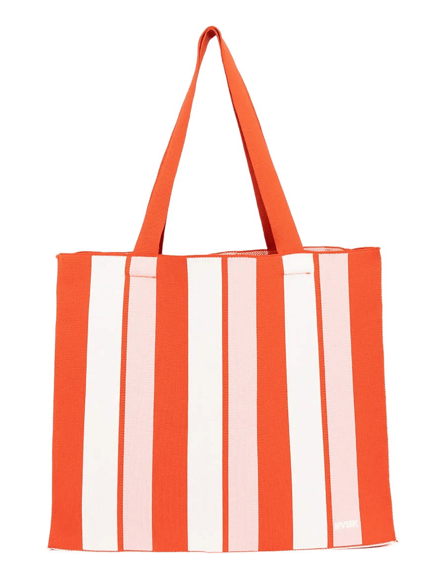 HVISK - CRUISE KNIT NET - tote bags - red coral - 1