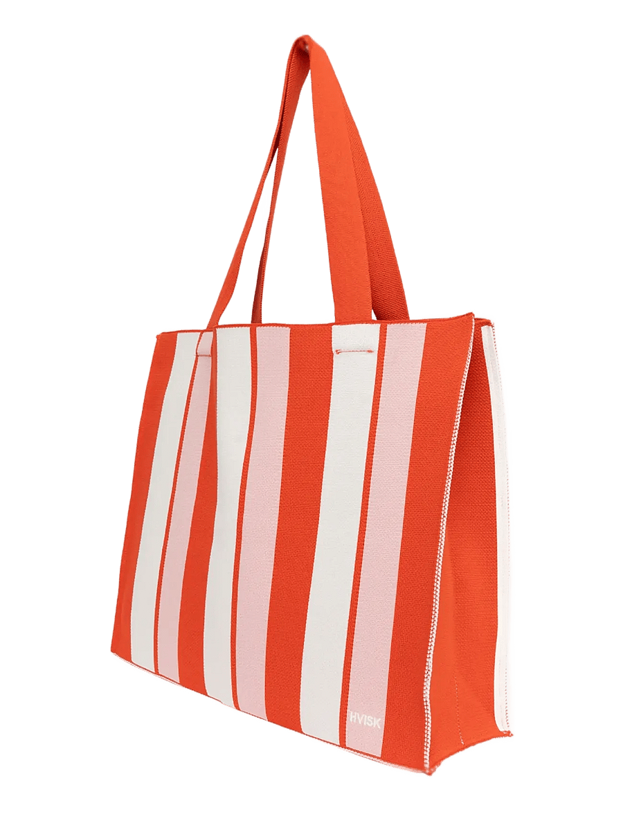 HVISK - CRUISE KNIT NET - tote bags - red coral - 2
