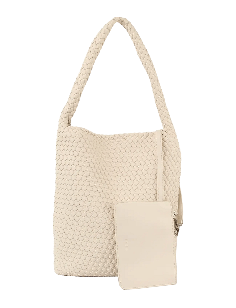 HVISK - HOBO BRAIDED SOFT STRUCTURE - tote bags - white sand - 1