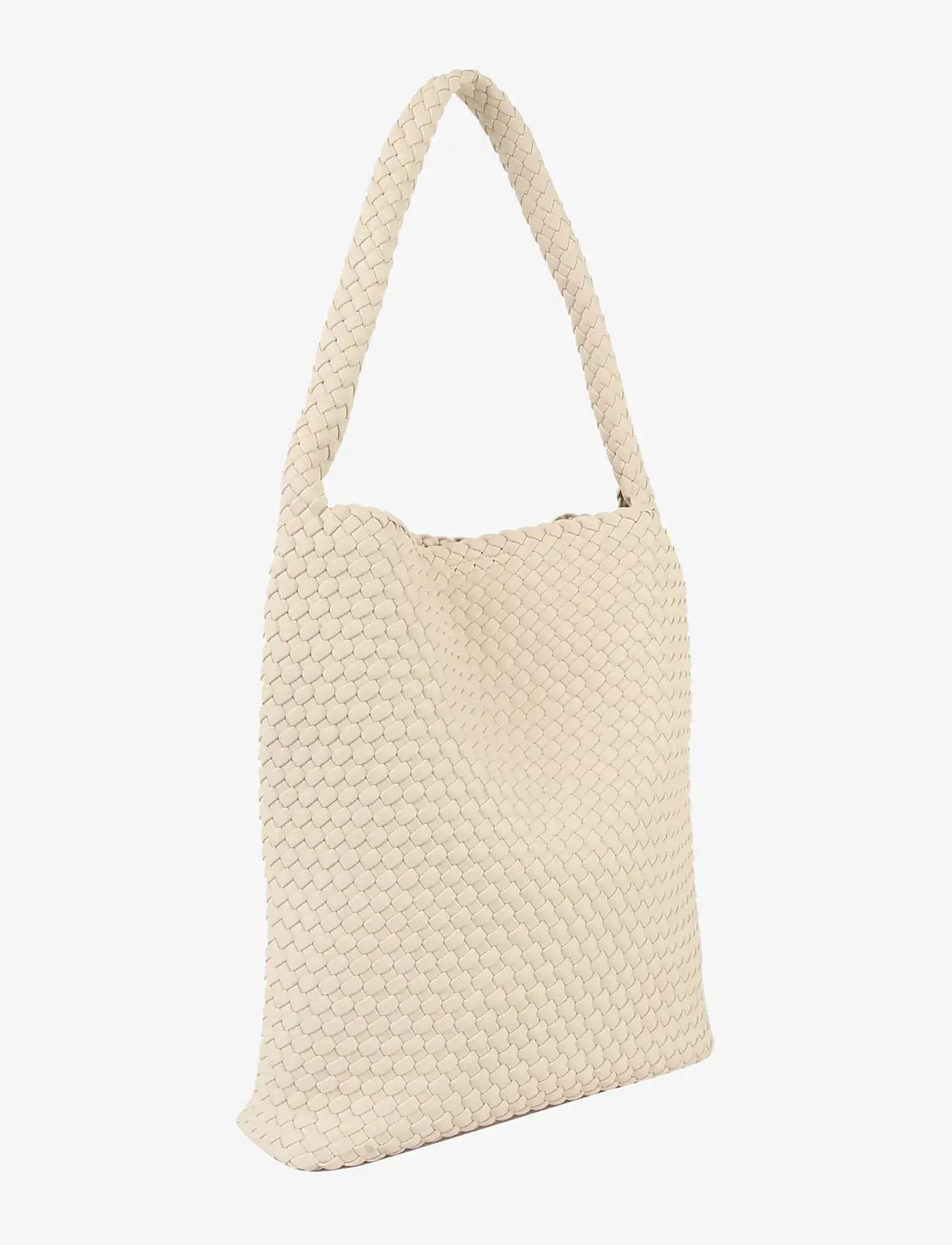 HVISK - HOBO BRAIDED SOFT STRUCTURE - tote bags - white sand - 1