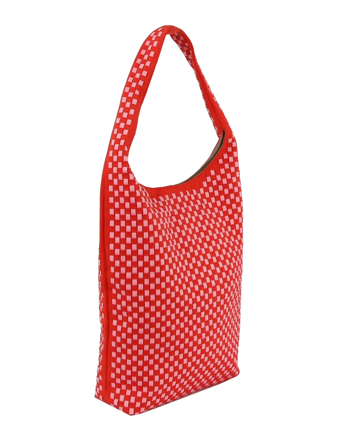 HVISK - HOBO BRAIDED NEOPRENE - tote bags - red coral - 2