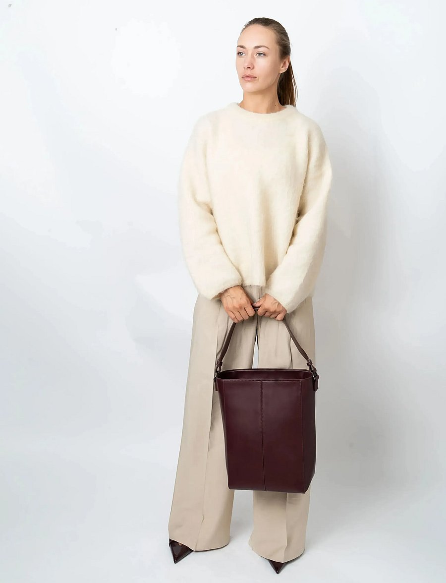 HVISK - CASSET SOFT STRUCTURE - tote bags - midnight plum - 0