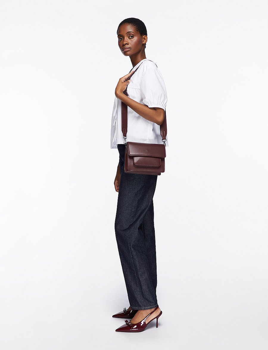 HVISK - CAYMAN POCKET SOFT STRUCTURE - umhängetaschen - midnight plum - 3