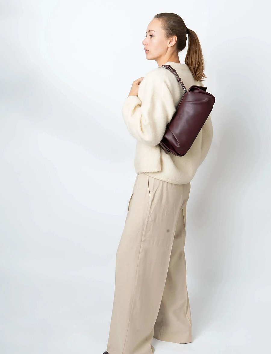 HVISK - ELBIE SOFT STRUCTURE - schultertaschen - midnight plum - 5