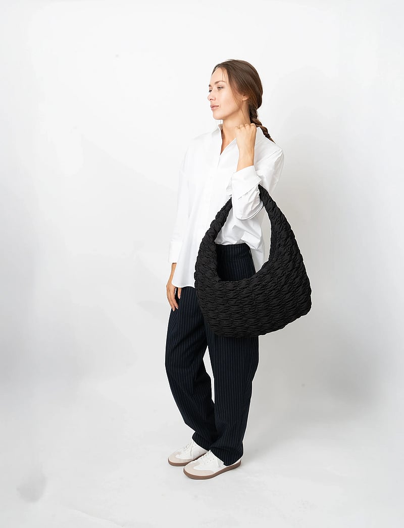 HVISK - HAZE MATTE TWILL QUILT - tote bags - black - 4