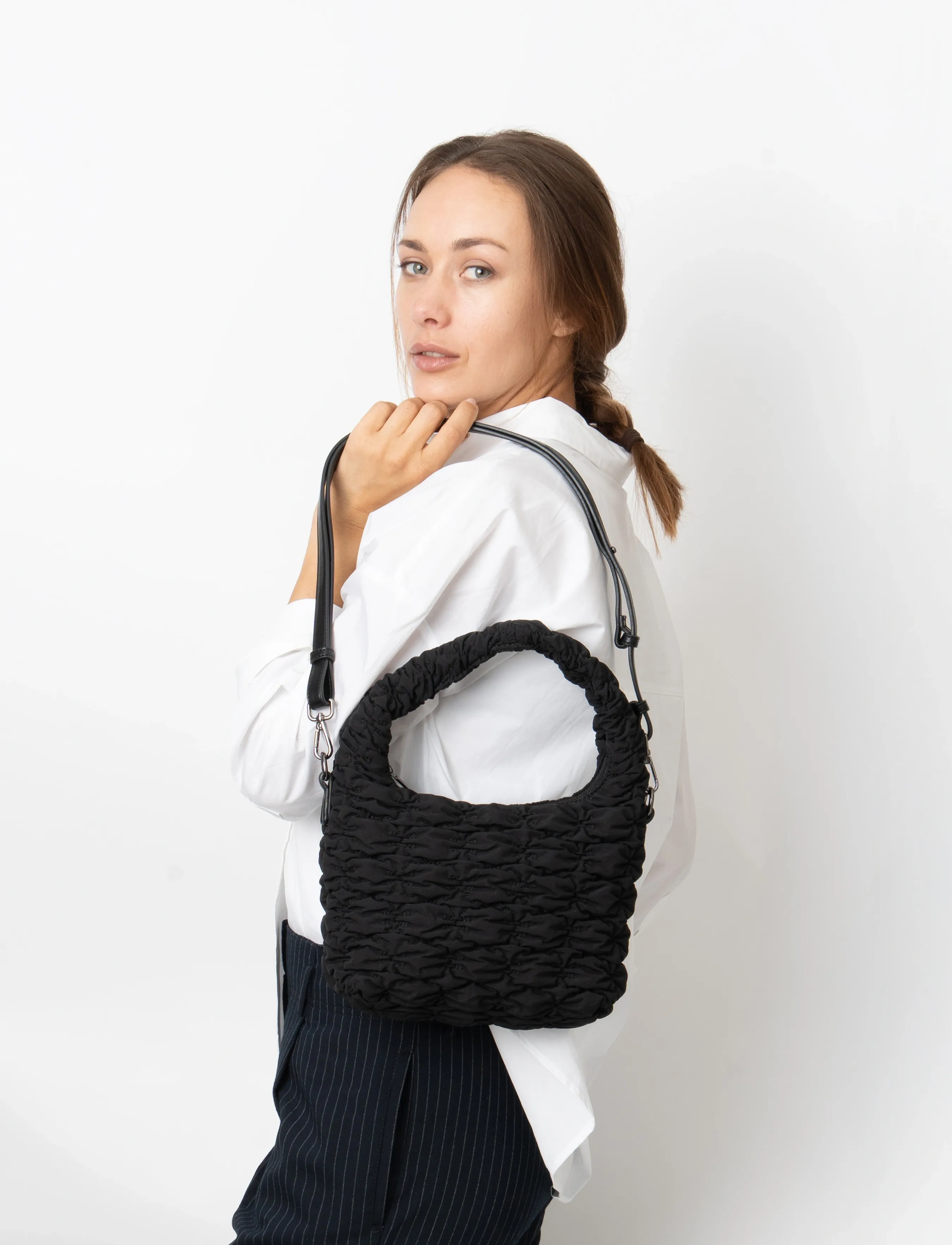 HVISK Twist Twill Quilt, One Size, Bags, Schwarz - Small Shoulder Bags-crossbody Frauen
