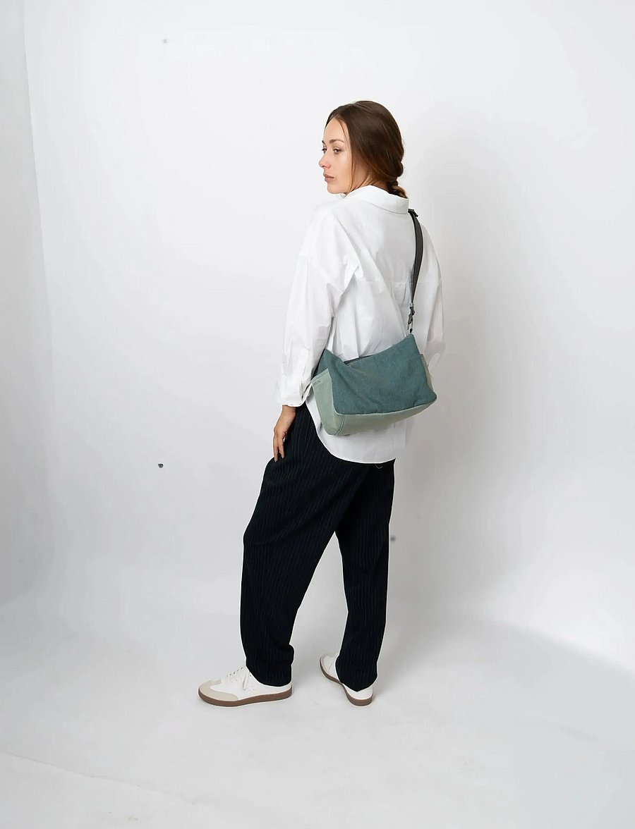 HVISK - TRACY DENIM - crossbody bags - teal tones - 4