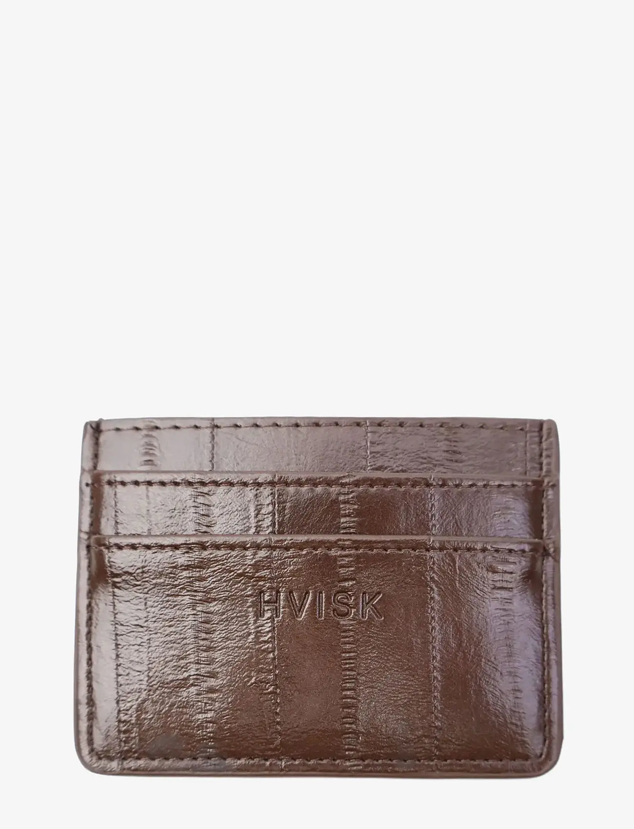 HVISK - CARDHOLDER STROKE STRUCTURE - kartenetuis - espresso - 0