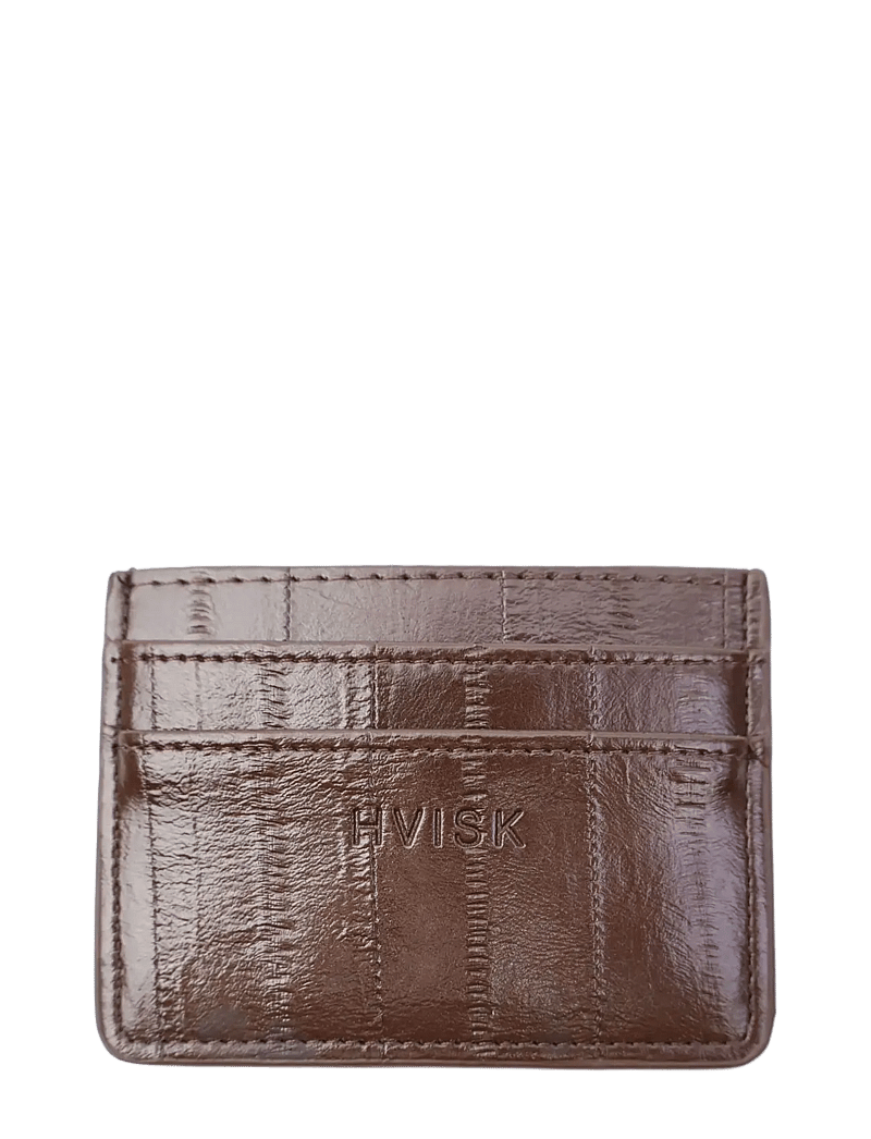 HVISK - CARDHOLDER STROKE STRUCTURE - kartenetuis - espresso - 0
