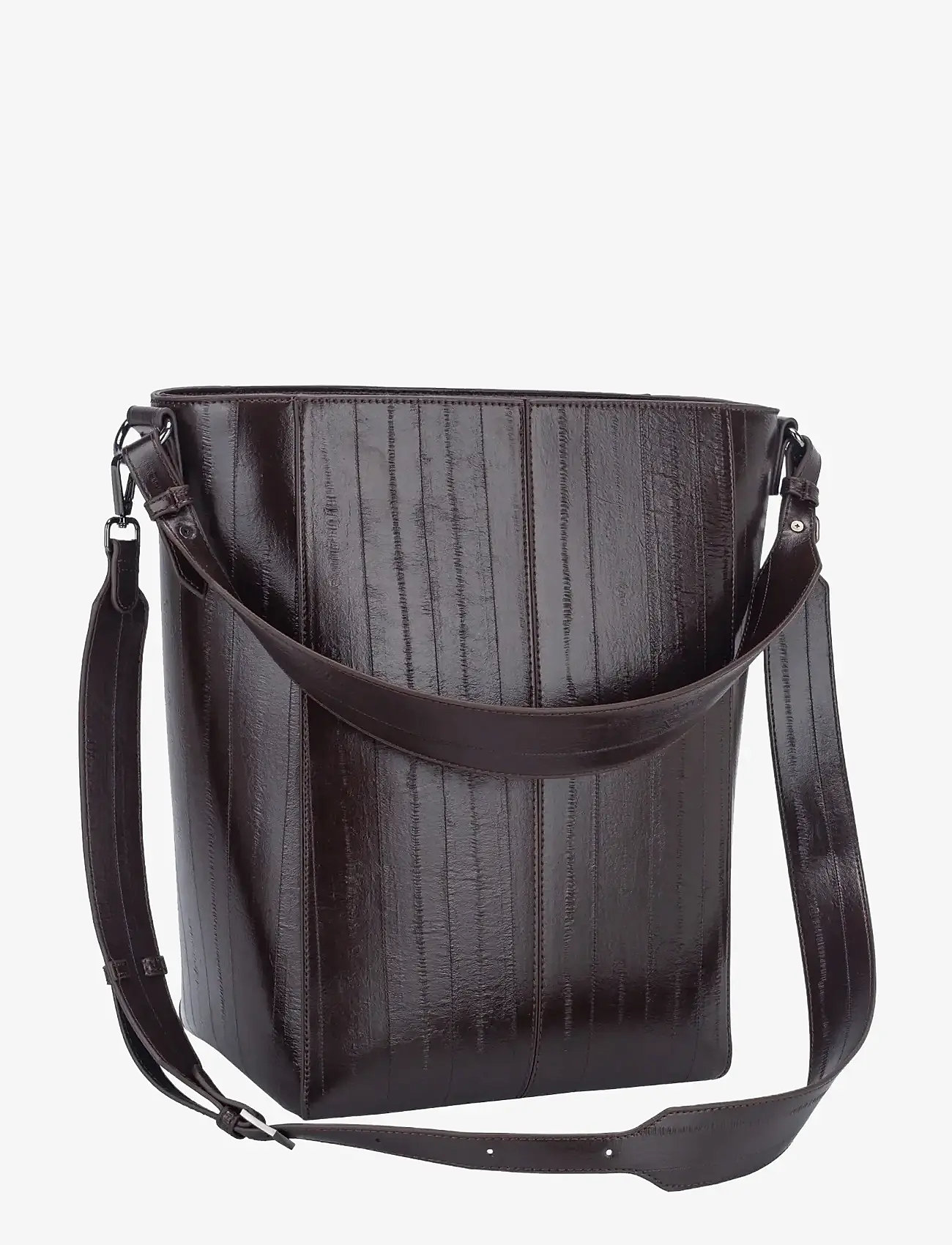 HVISK - CASSET STROKE STRUCTURE - bucket bags - espresso - 2