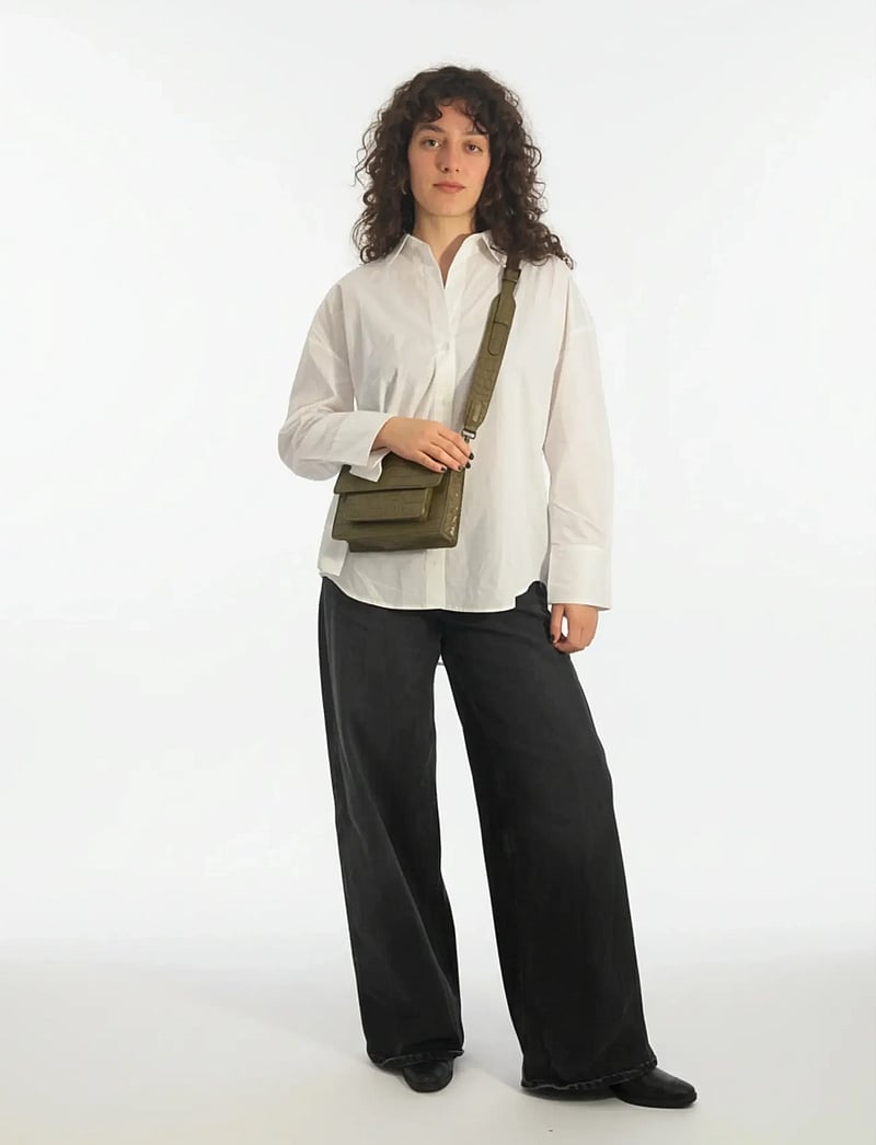 HVISK - CAYMAN POCKET TRACE - crossbody bags - olive green - 5