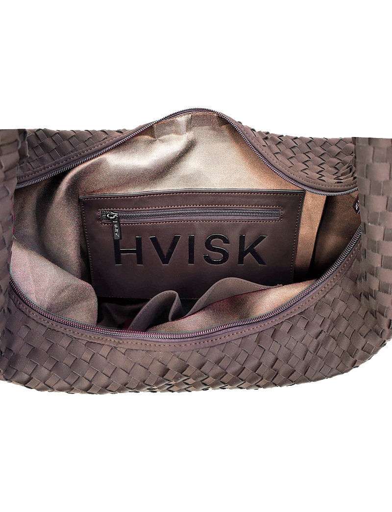 HVISK - HAZE BRAIDED NEOPRENE - axelremsväskor - espresso - 4
