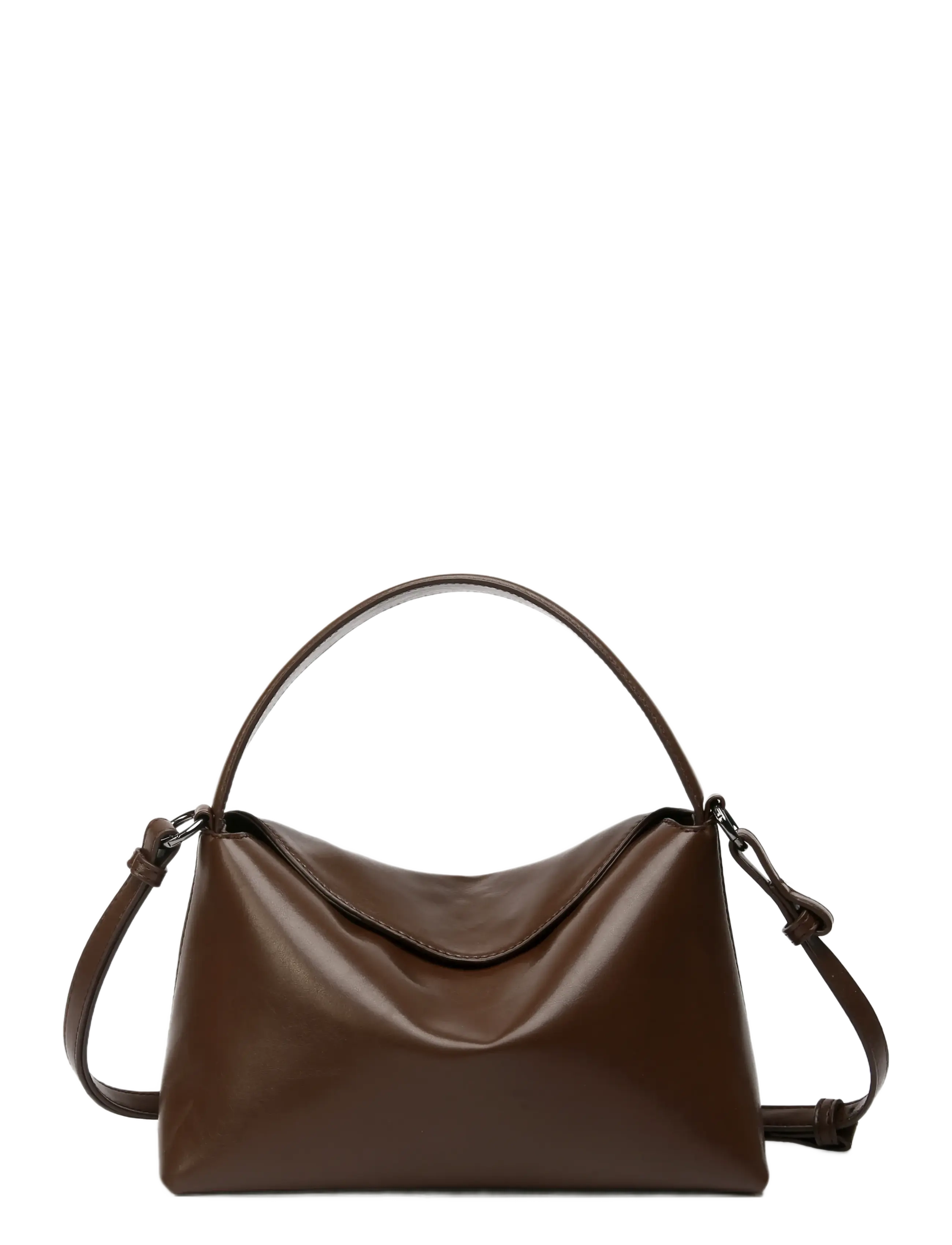 HVISK NOTE GLOSSY STRUCTURE - Skuldertasker - 496 COCOA / brown