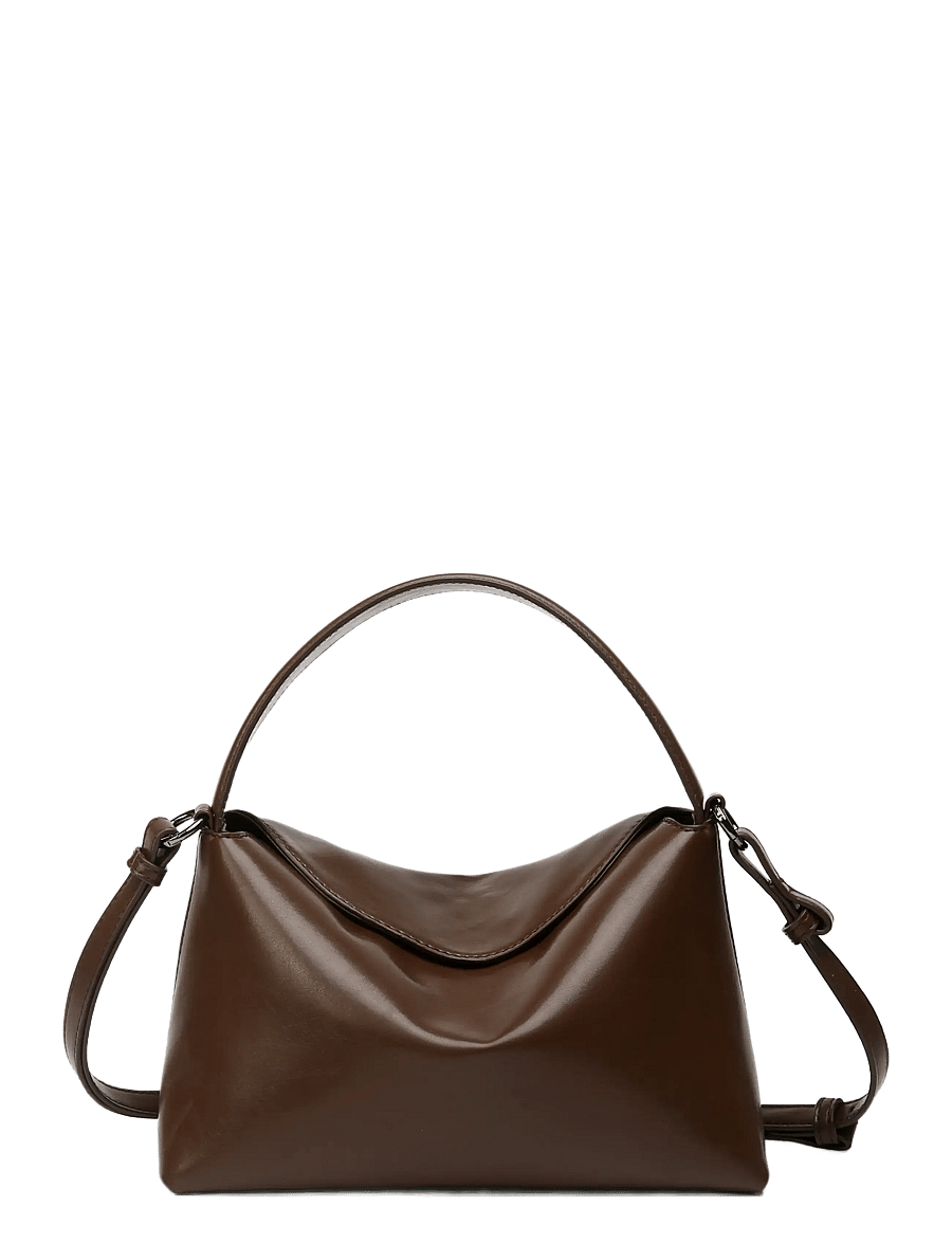 HVISK - NOTE GLOSSY STRUCTURE - umhängetaschen - 496 cocoa - 1