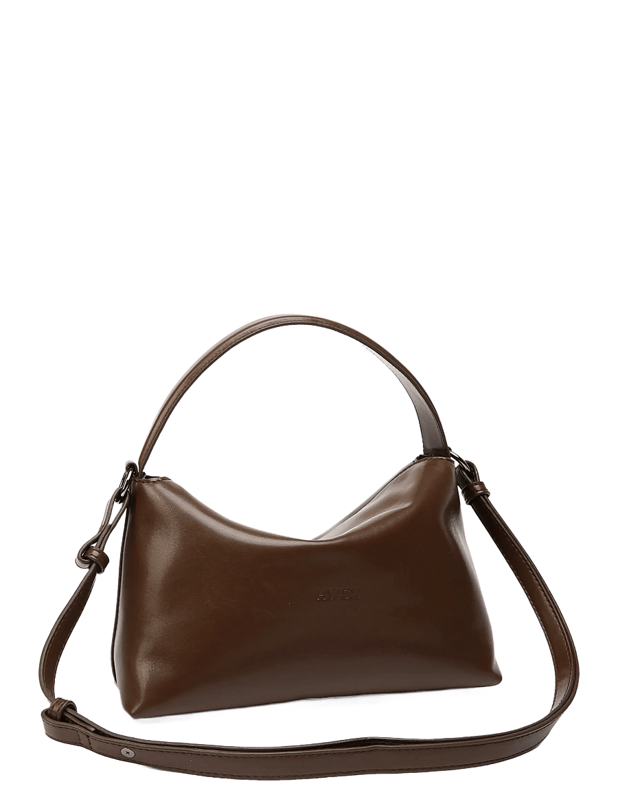 HVISK - NOTE GLOSSY STRUCTURE - umhängetaschen - 496 cocoa - 2