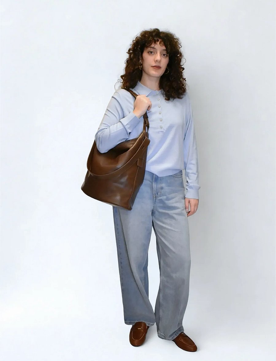 HVISK - EMMETT GLOSSY STRUCTURE - alltags-style - 496 cocoa - 4