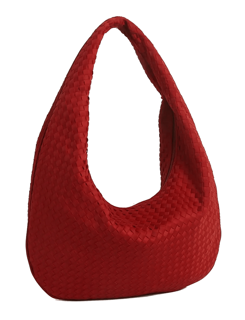 HVISK - HAZE BRAIDED NEOPRENE - tote bags - 494 scarlet red - 2