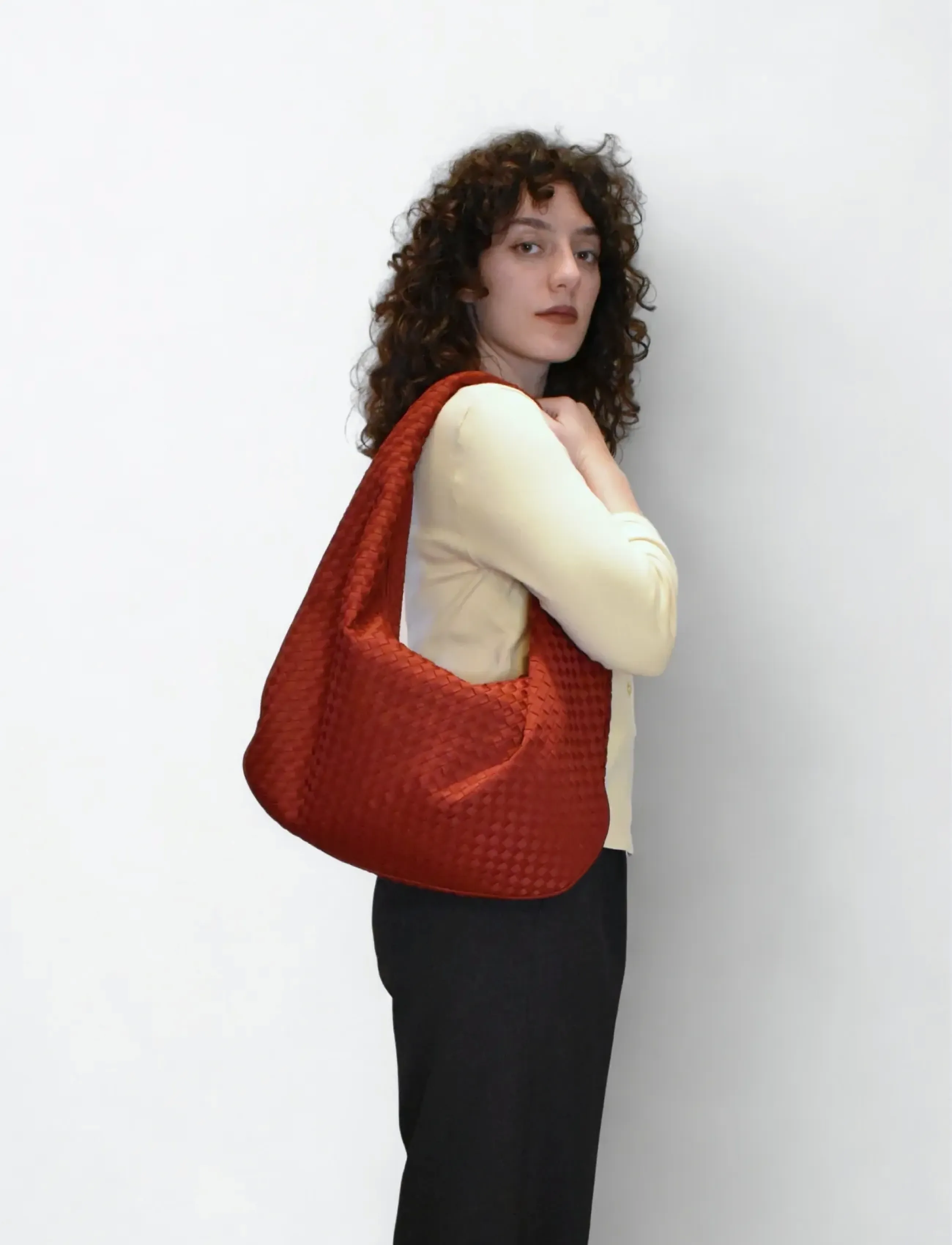 HVISK Haze Braided Neoprene, One Size, Bags, Rot - Small Shoulder Bags-crossbody Frauen