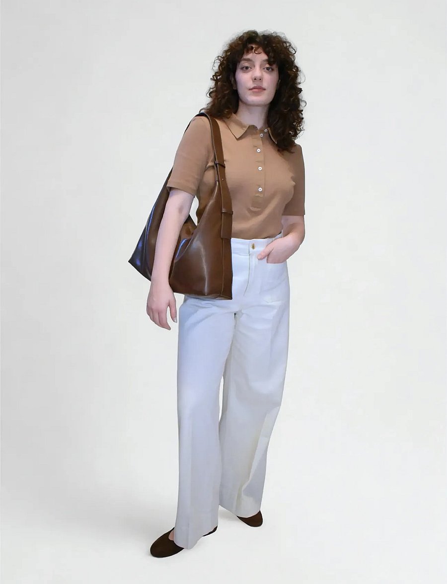 HVISK - LANE GLOSSY STRUCTURE - hverdags stil - 496 cocoa - 3